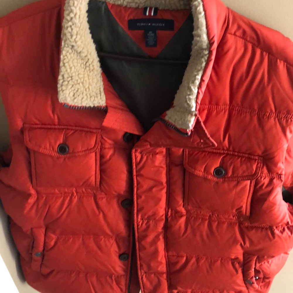 XXl Tommy Hilfiger bubble Vest orange